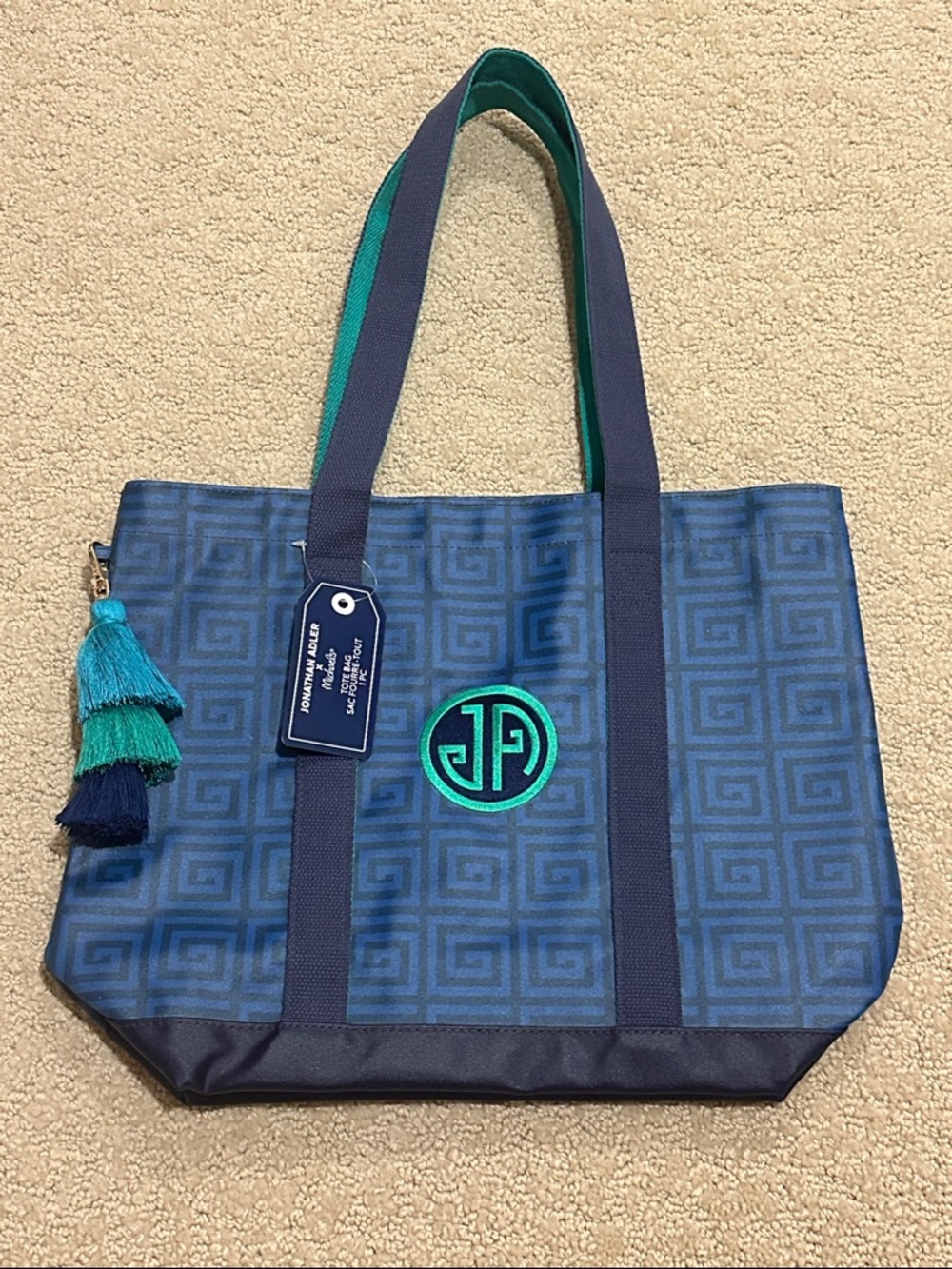 NEW Jonathan Adler x Michael’s Greek Key Tote Bag (Firm Price)